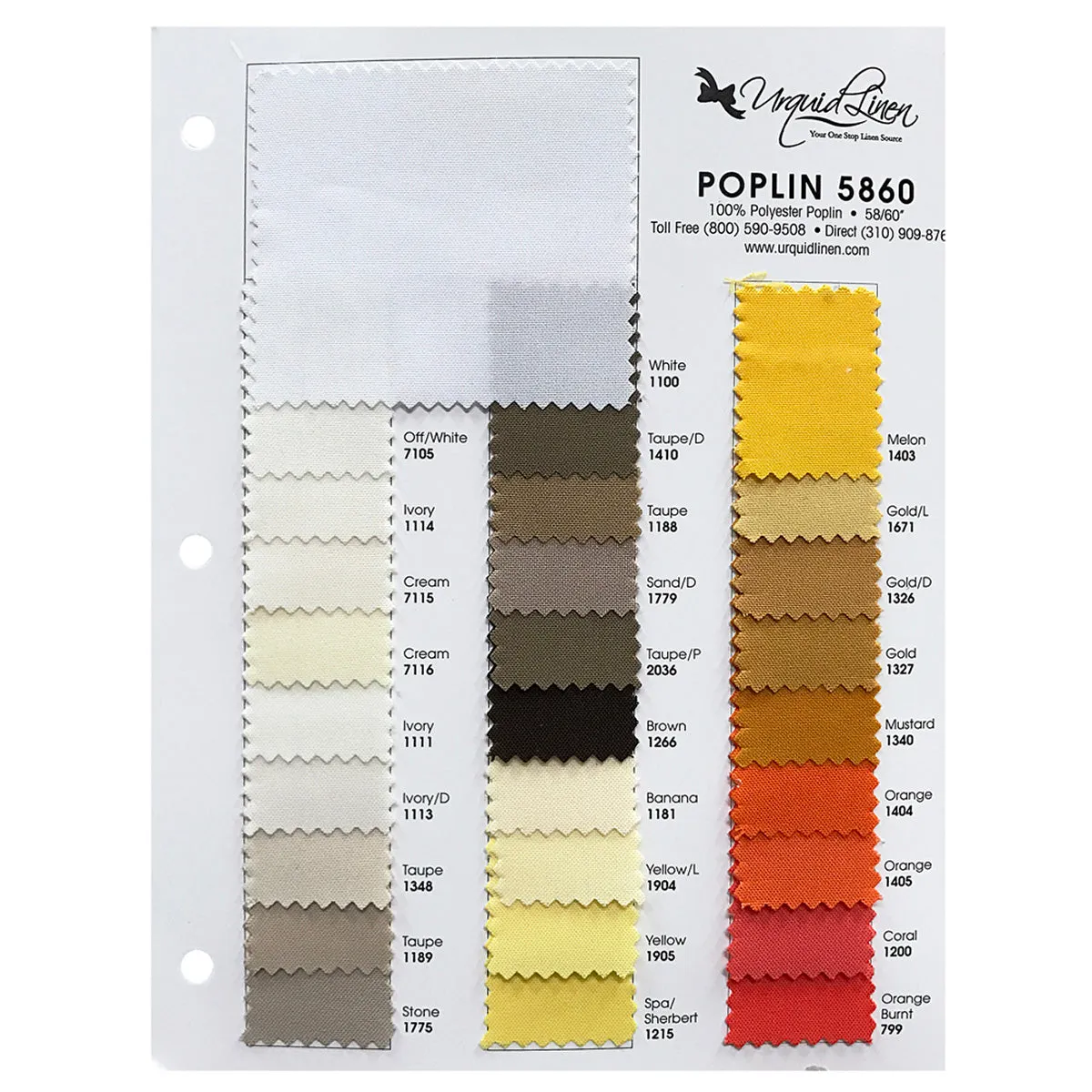1pc - Premium Poly (Poplin) Table Linen 105"x156" Banquet - White