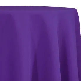 1pc - Premium Poly (Poplin) Table Linen 132" Round - Purple 1258