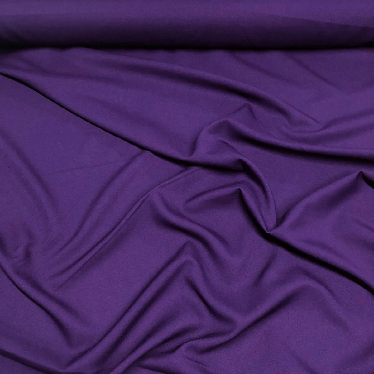 1pc - Premium Poly (Poplin) Table Linen 132" Round - Purple 1258