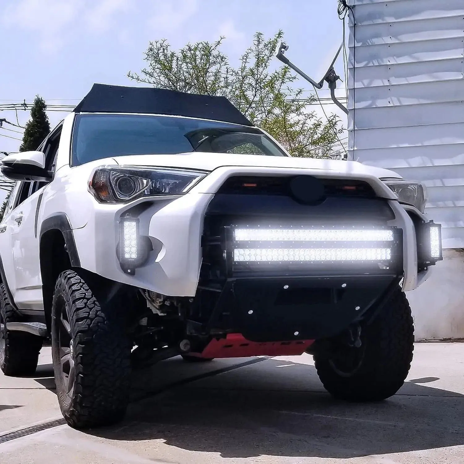 32 Inch 180W Double Row Spot Flood LED Light Bar | 12FT Wire 5Pin Switch