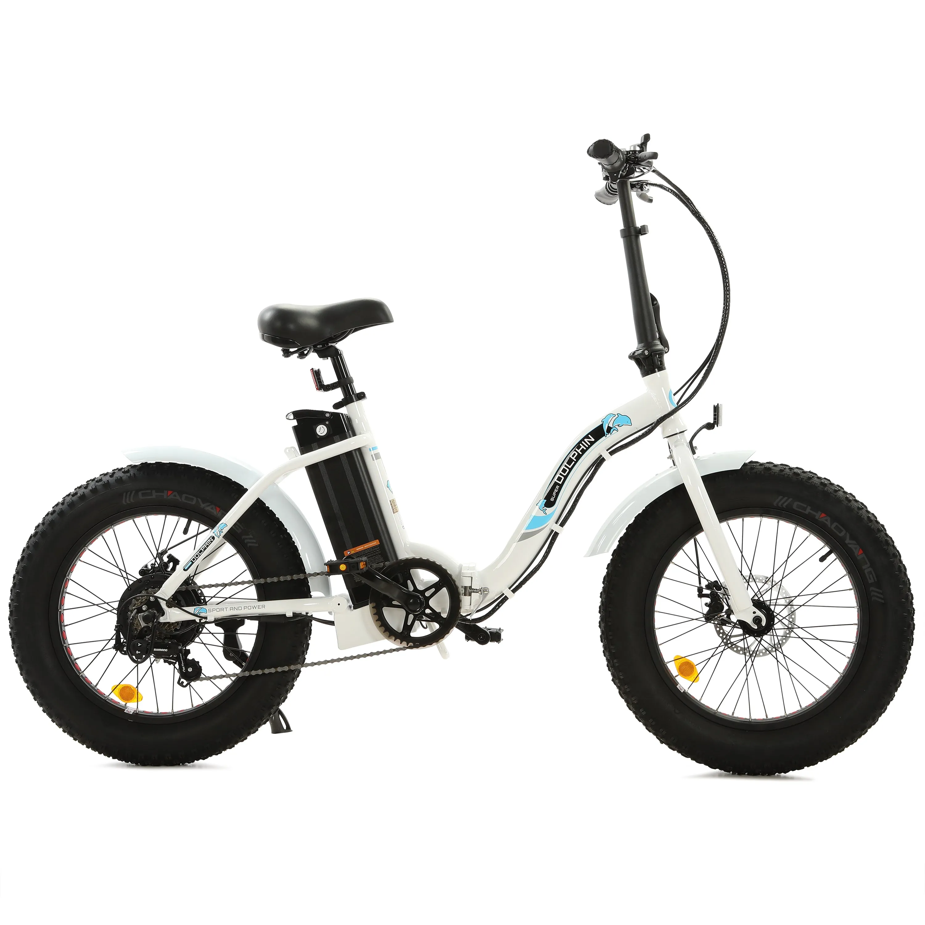 Ecotric Dolphin 36V/12.5Ah 500W UL Certified Folding Fat Tire Electric Bike