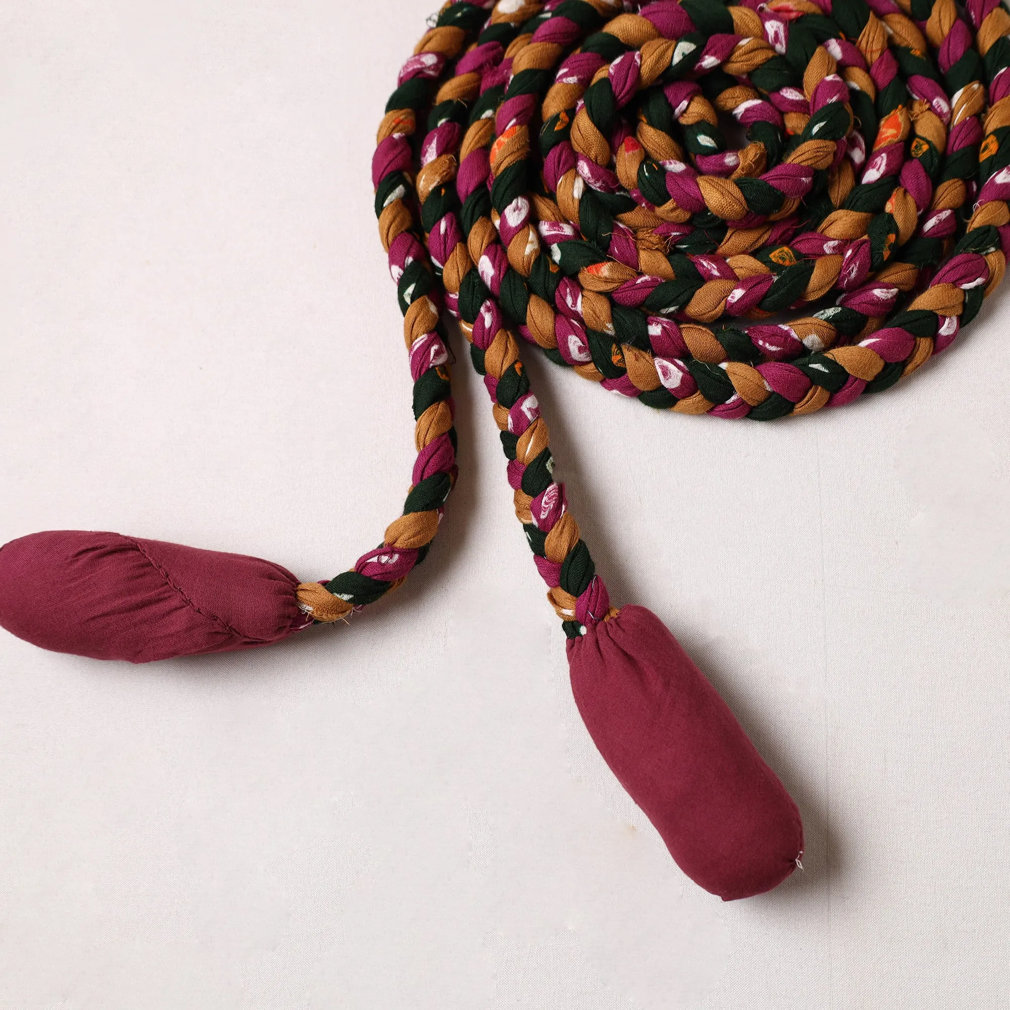 Handmade Upcycled Fabric Skipping Rope 02