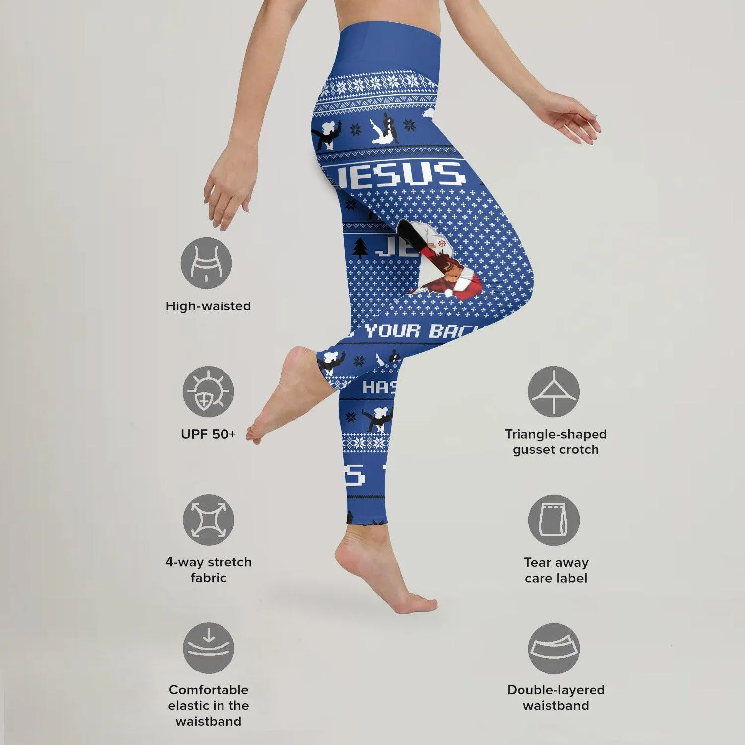 Jesus Santa Choking Leggings