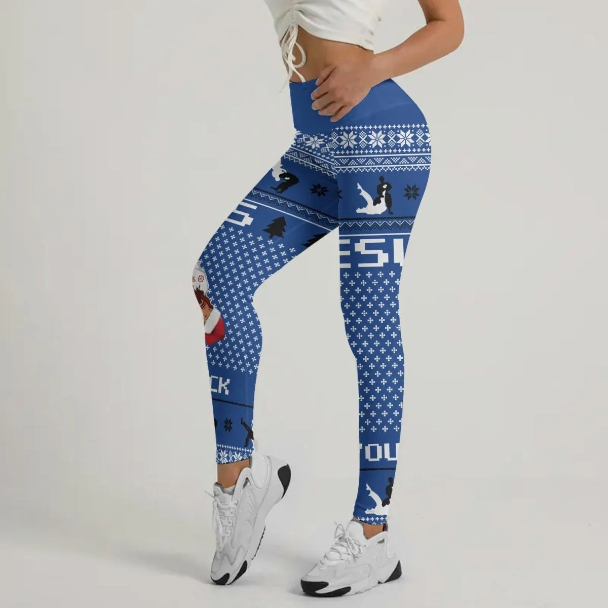 Jesus Santa Choking Leggings