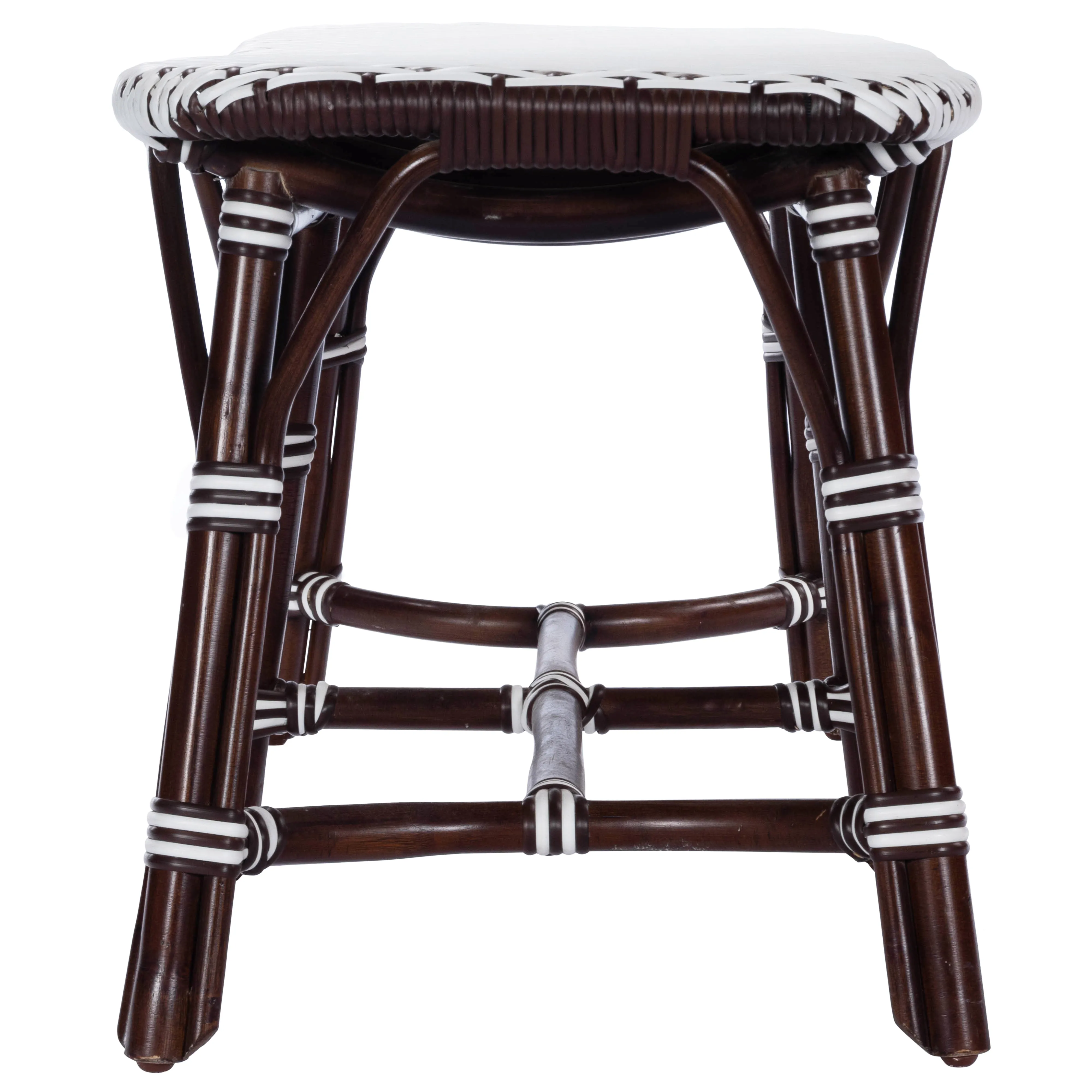 Marcella Rattan 42.5"W Bench in Dark Brown  5483295