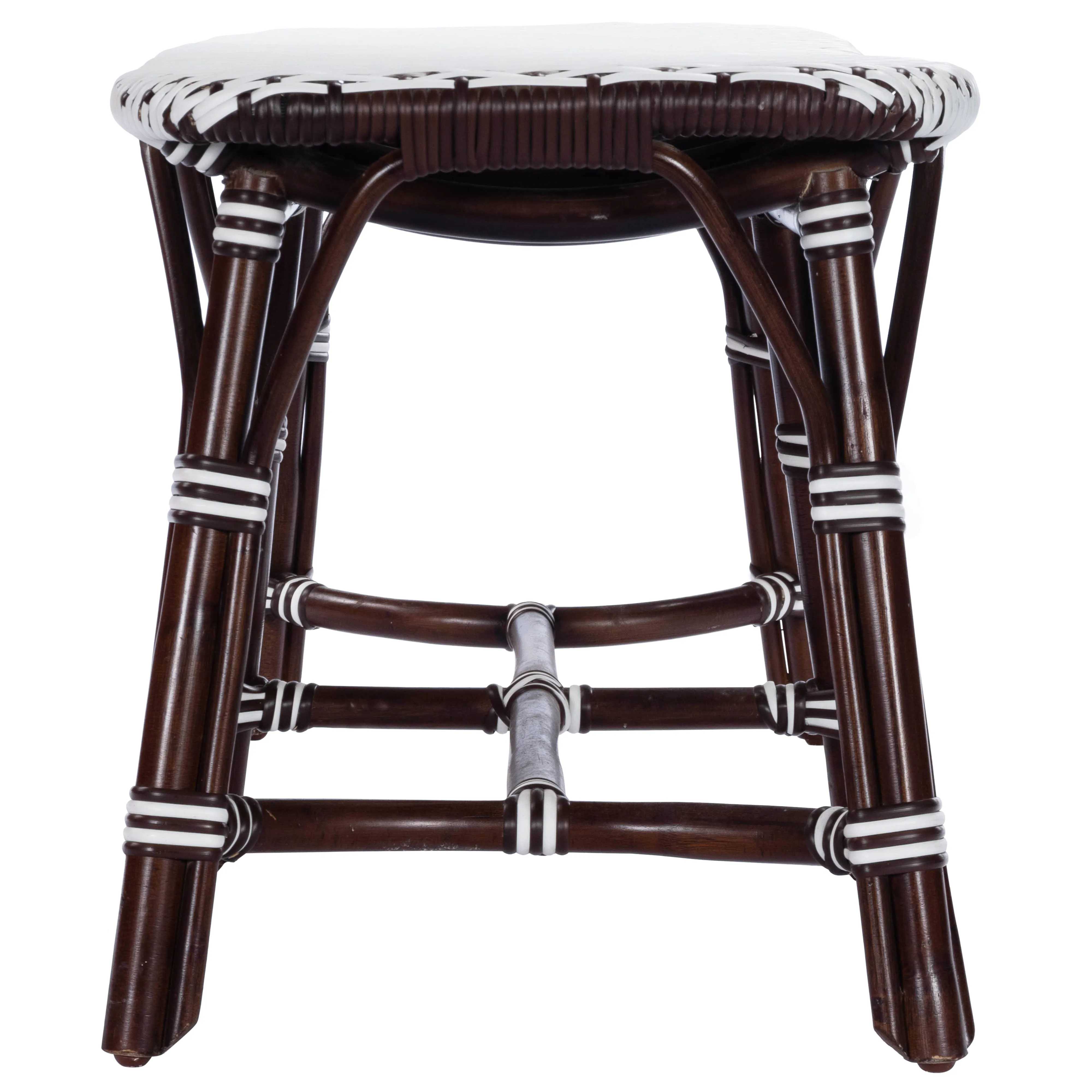 Marcella Rattan 42.5"W Bench in Dark Brown  5483295