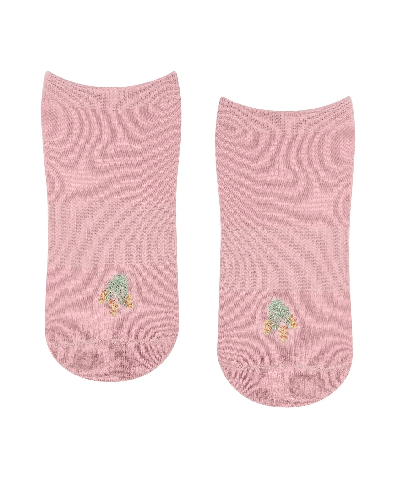 MoveActive - Classic Low Rise Grip Socks - Wattle Blossom
