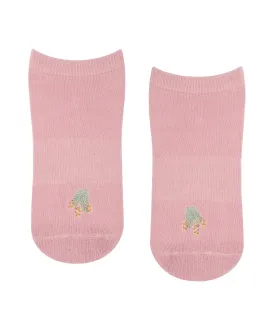 MoveActive - Classic Low Rise Grip Socks - Wattle Blossom