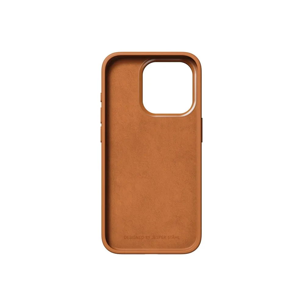 NUDIENT iPhone 15 Pro - Bold Case Charcoal - Tangerine Orange
