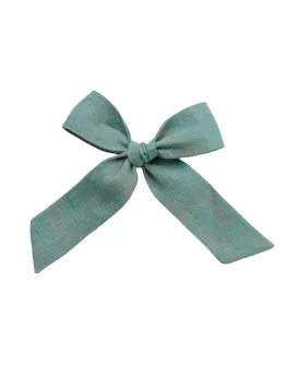 Party Bow | Copper Green - Alligator Clip