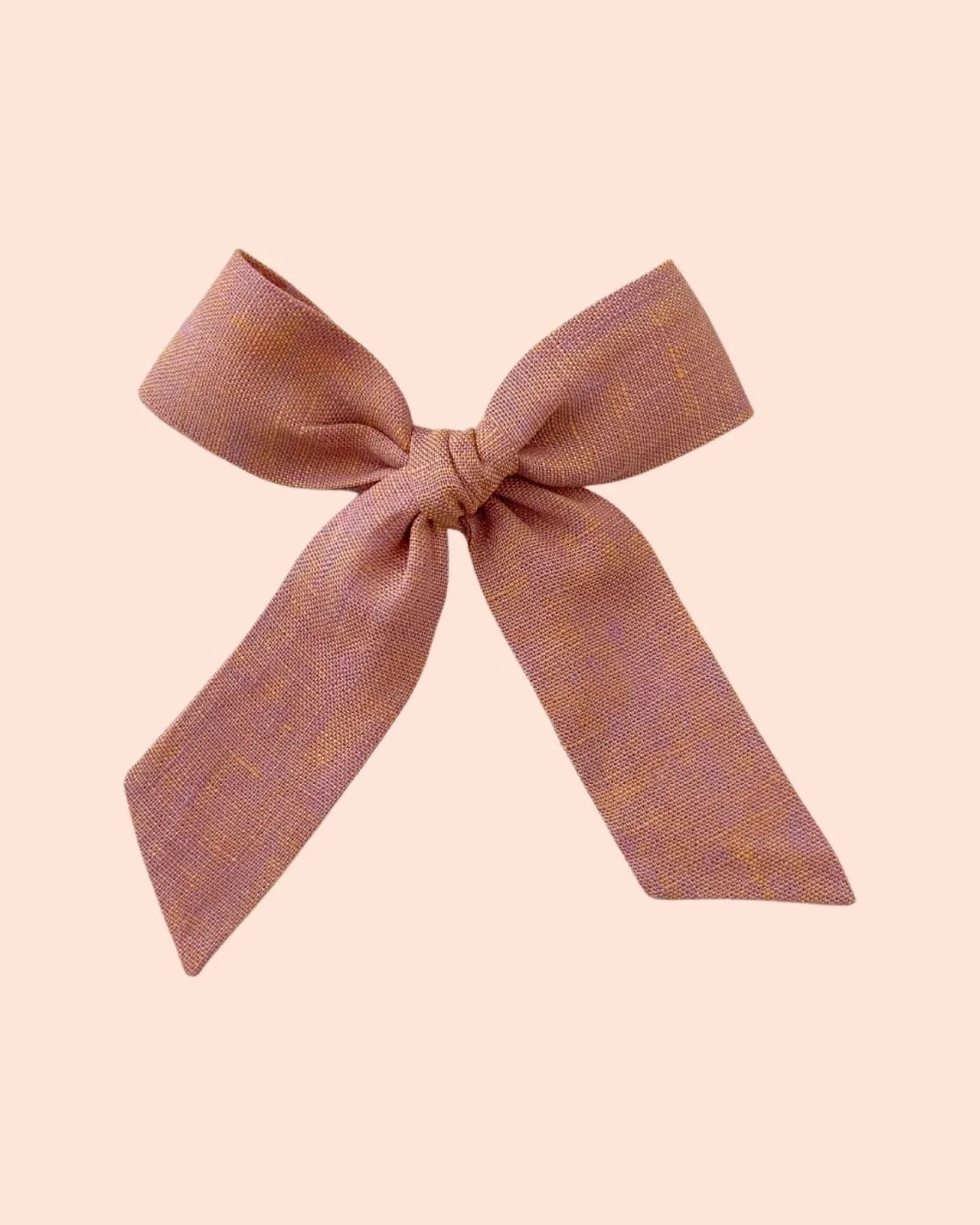 Party Bow | Golden Lavender - Alligator Clip