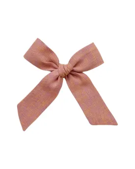 Party Bow | Golden Lavender - Alligator Clip