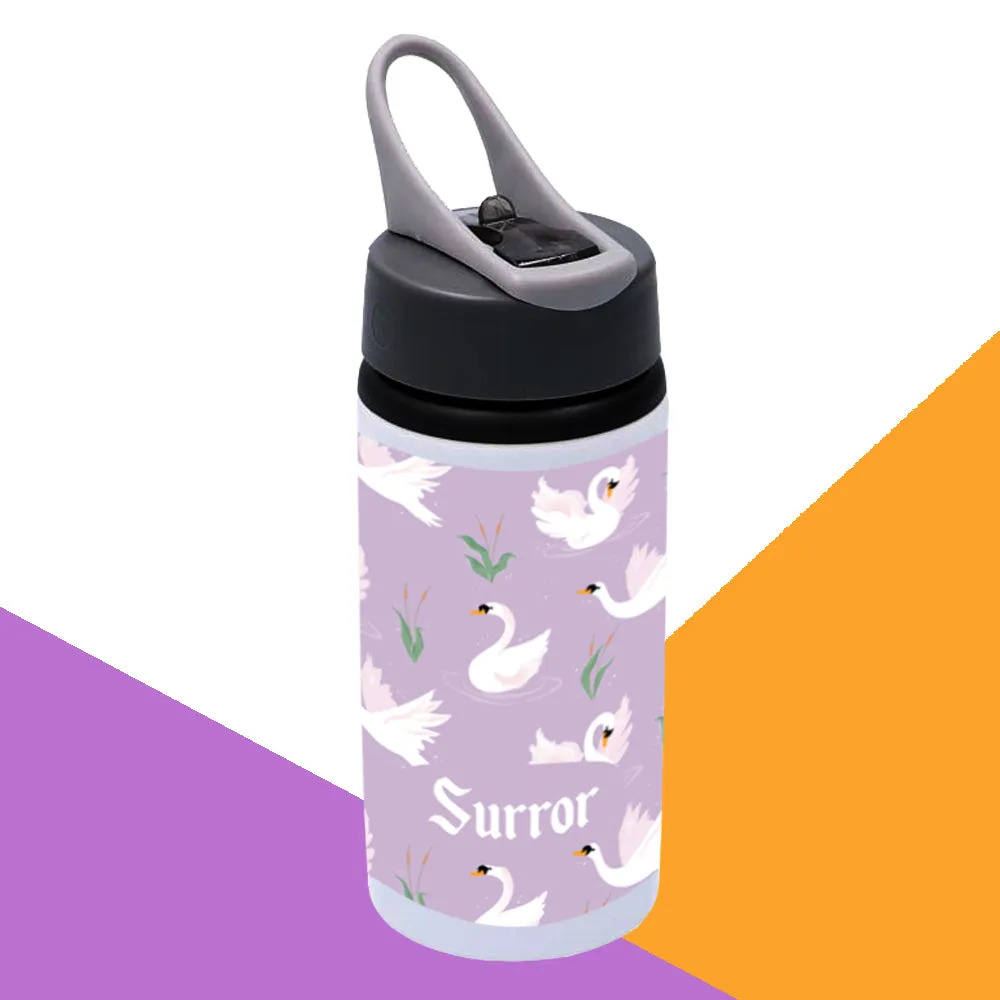 Personalised Sipper Bottle-Sea Swans