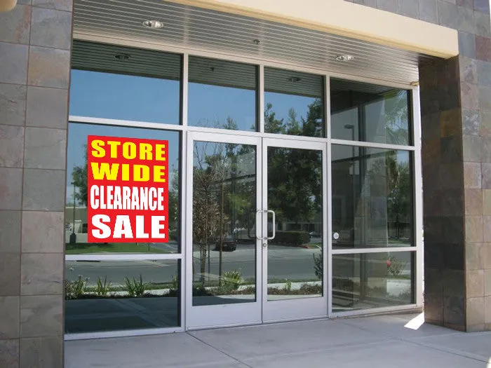 Store Wide Clearance Sale 18"x24" Business Store Retail Signs