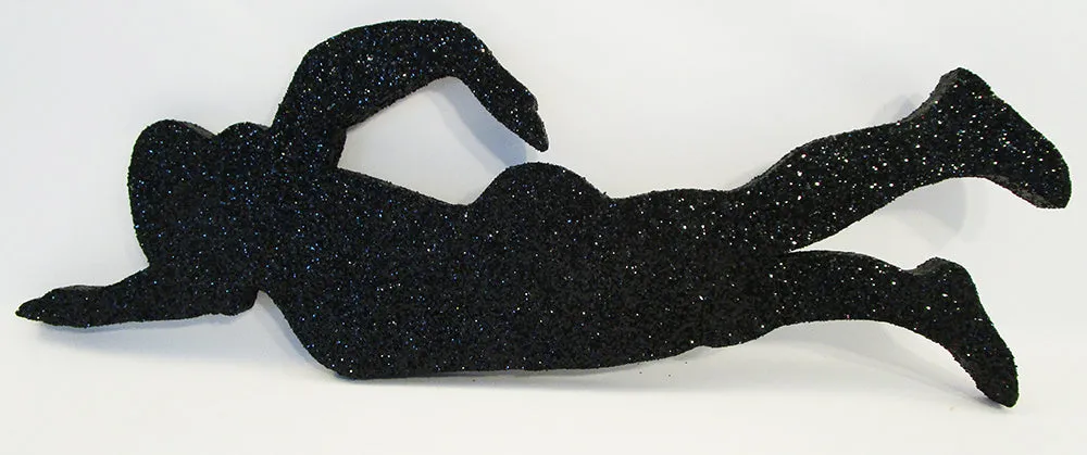 Swimmer Black Styrofoam Clearance cutout