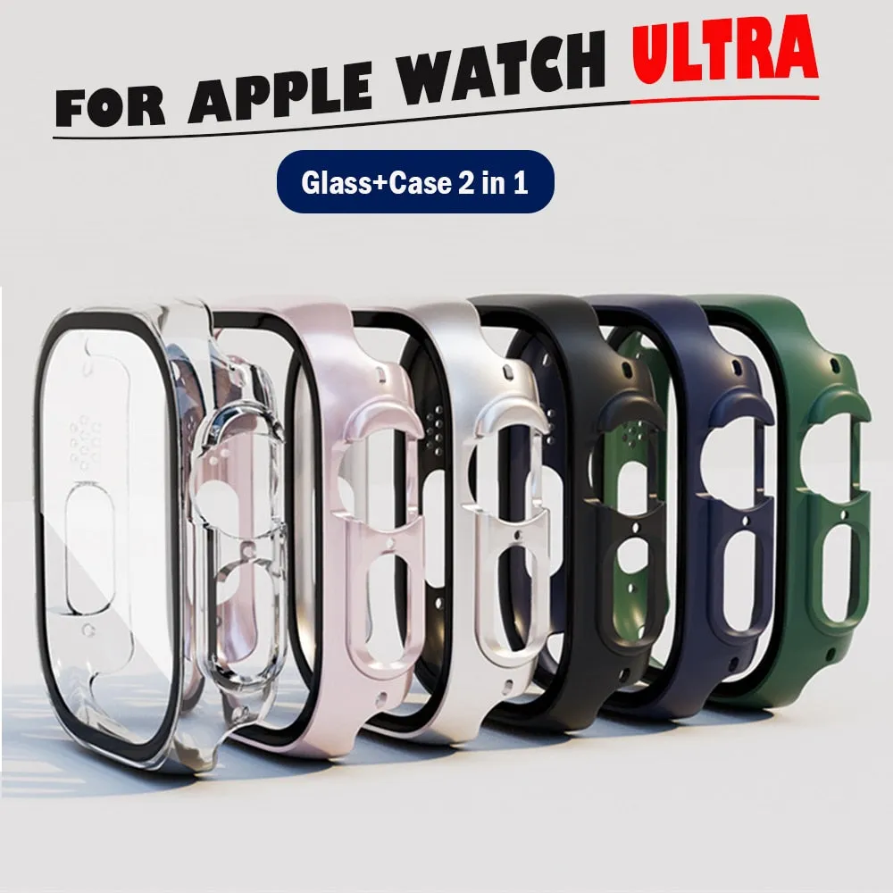 Tempered Glass Case Cover For Apple Watch Ultra 49mm