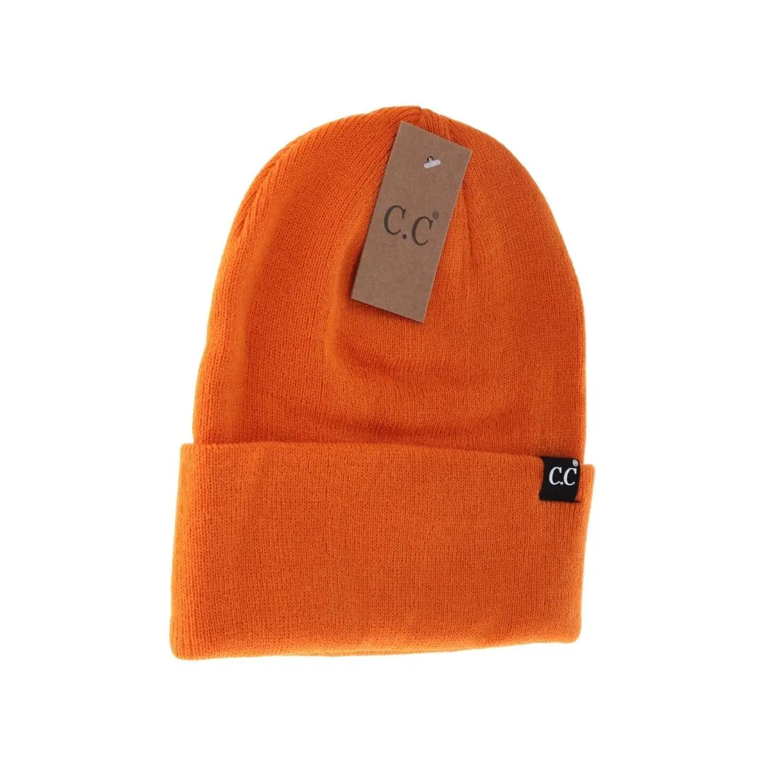 Unisex Wide Cuff C.C Beanie