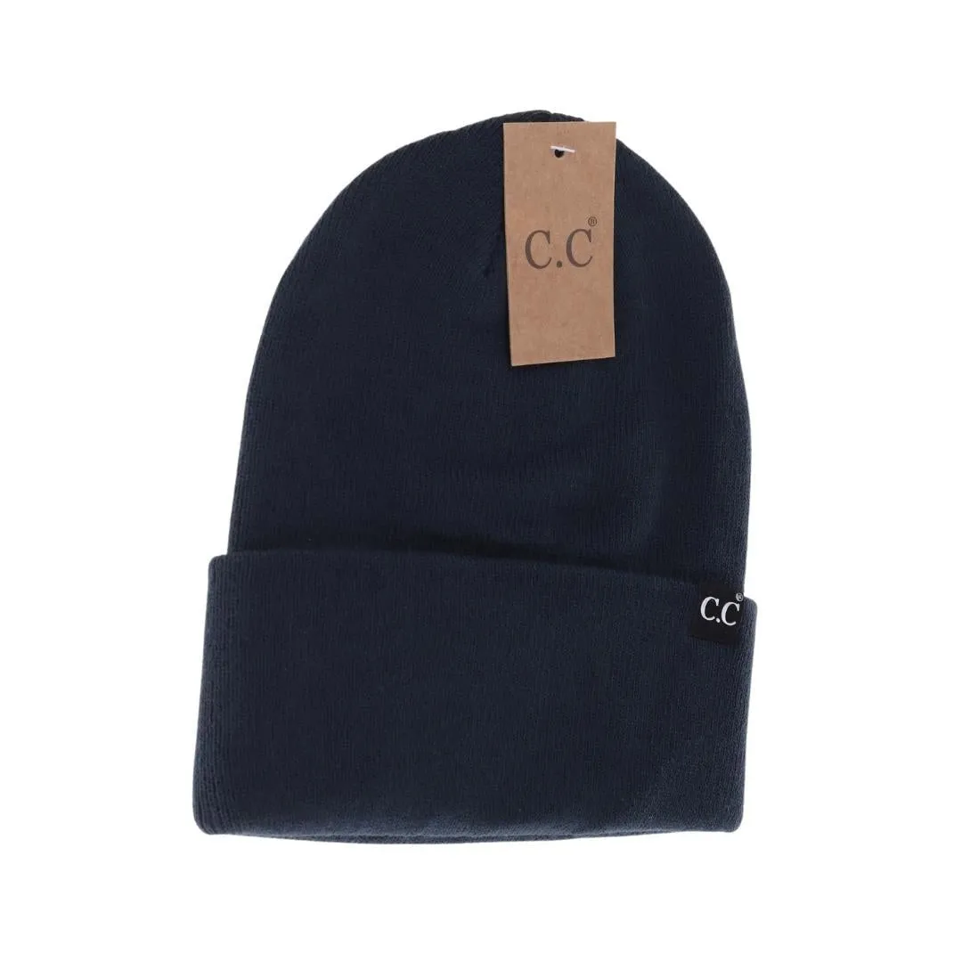 Unisex Wide Cuff C.C Beanie