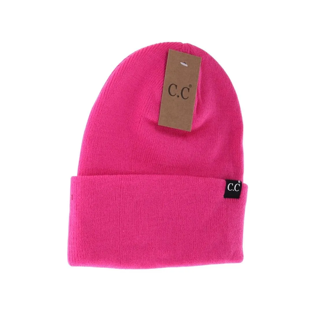 Unisex Wide Cuff C.C Beanie