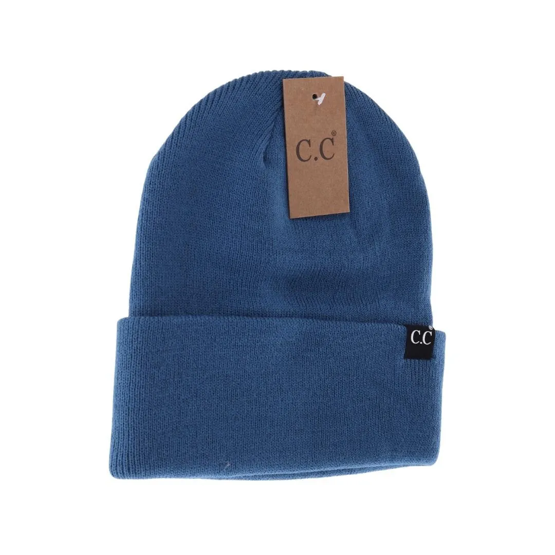Unisex Wide Cuff C.C Beanie
