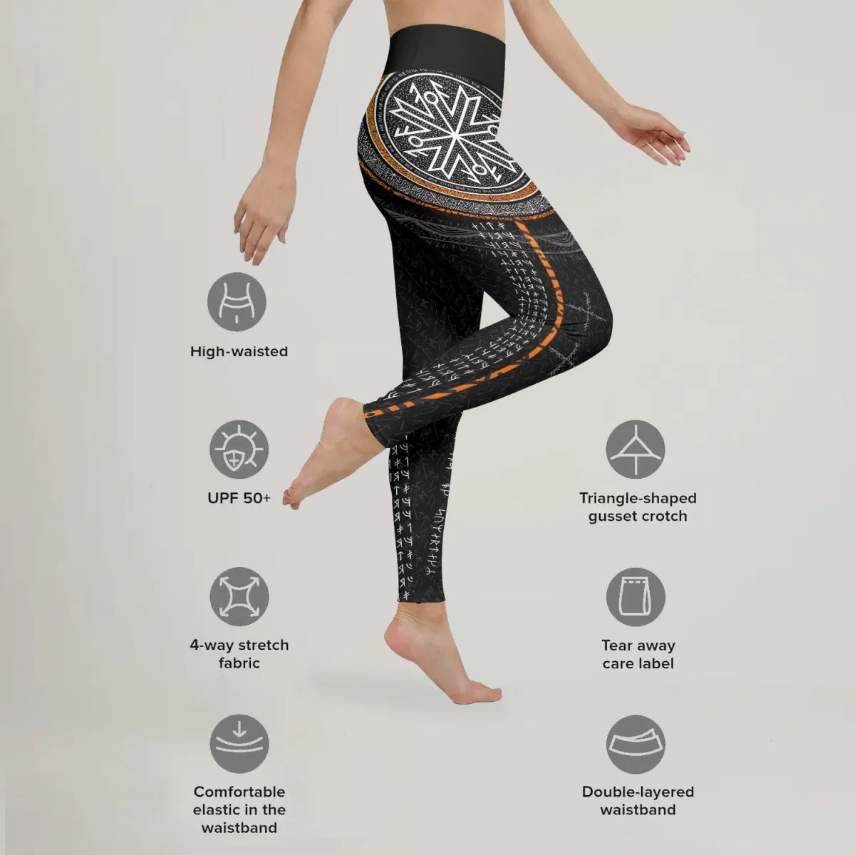 Viking Norse Rune Leggings