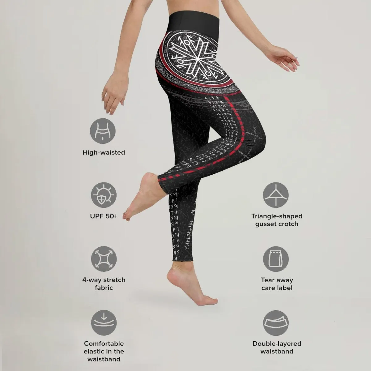 Viking Norse Rune Leggings