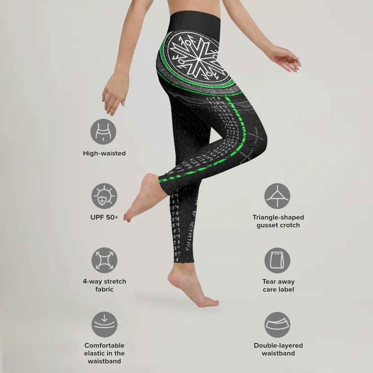 Viking Norse Rune Leggings