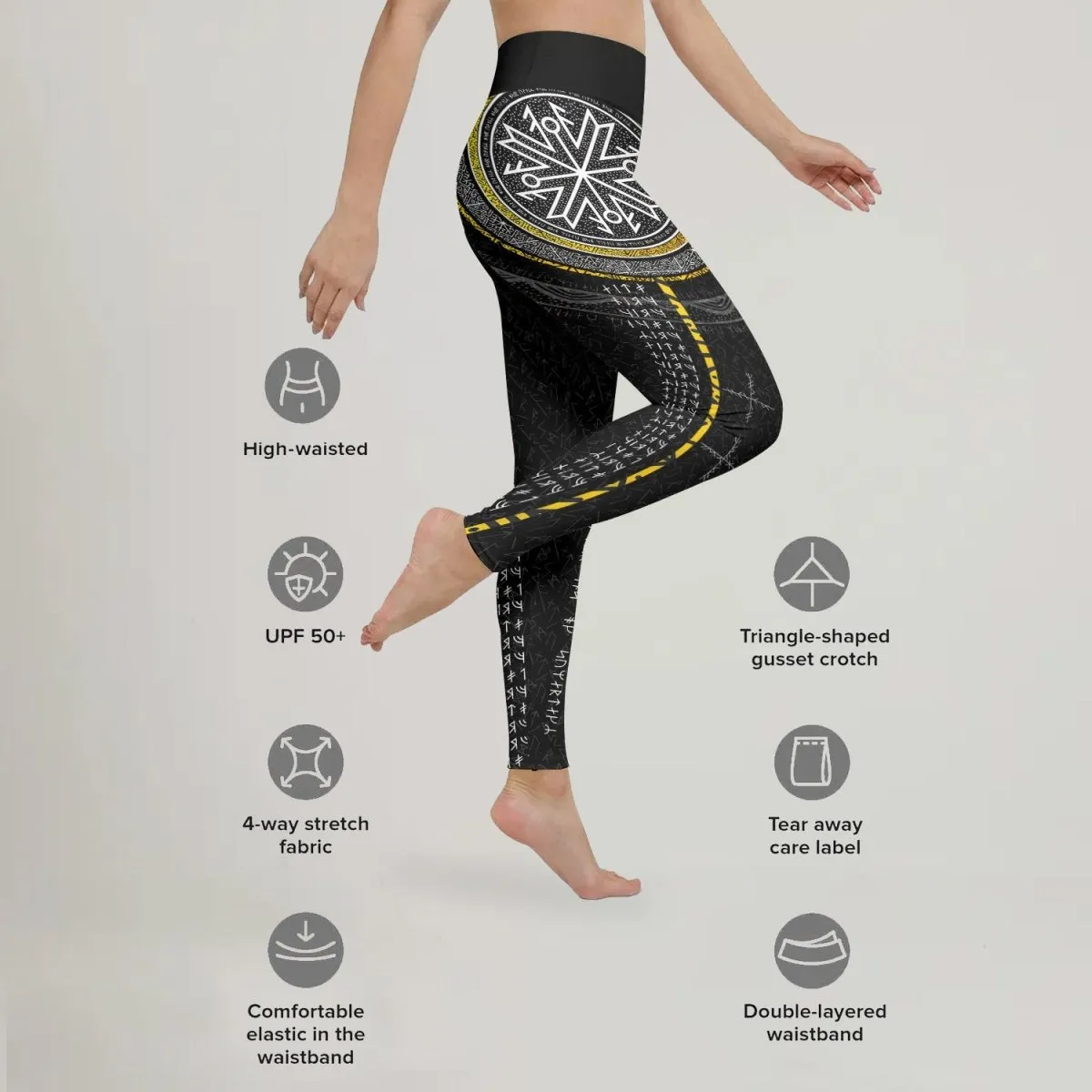 Viking Norse Rune Leggings