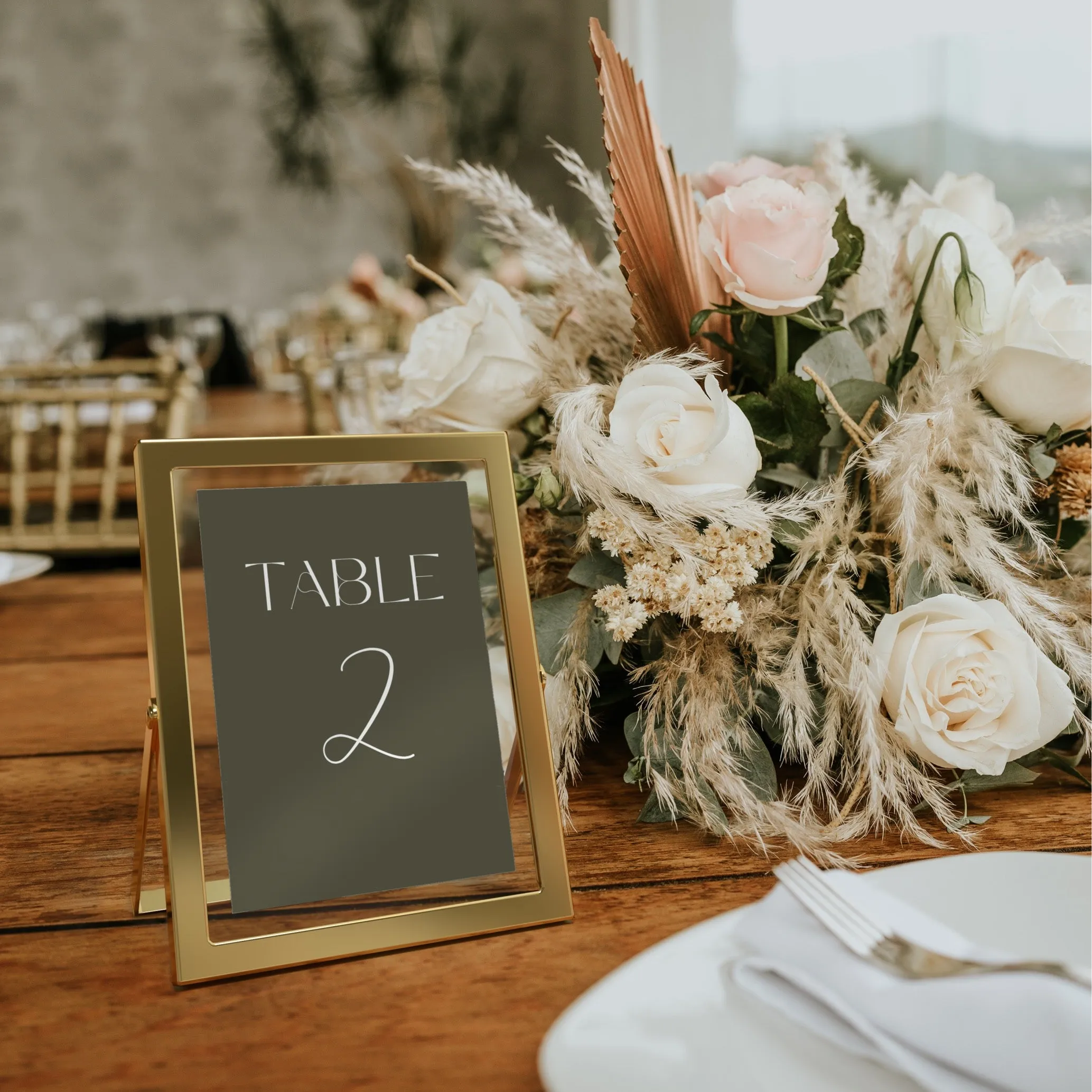 Winter Green Table Numbers
