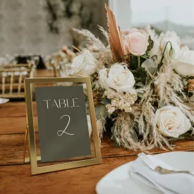 Winter Green Table Numbers